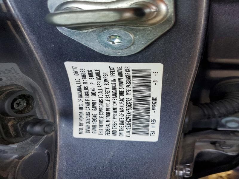 2017 HONDA CIVIC EX 12
