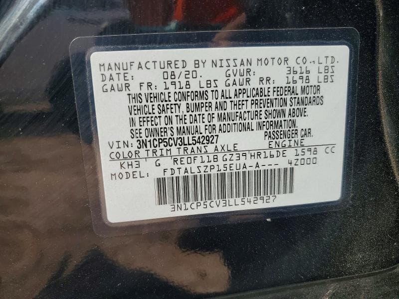 2020 NISSAN KICKS SV 13