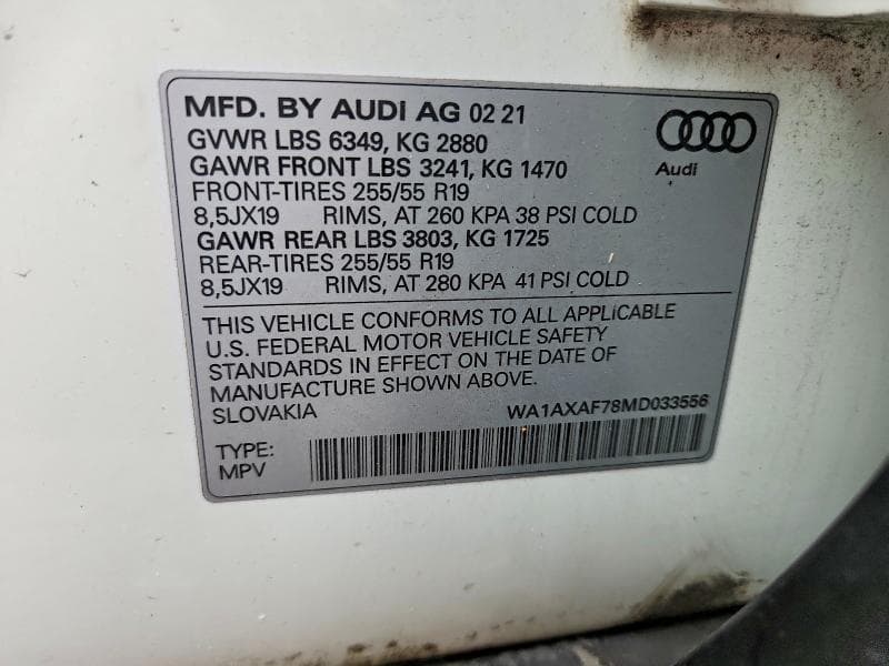 2021 AUDI Q7 PREMIUM 13