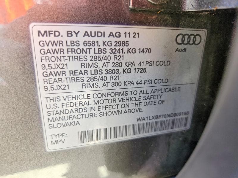2022 AUDI Q7 PREMIUM PLUS 13
