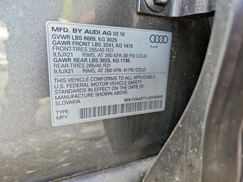 2018 AUDI Q7 13