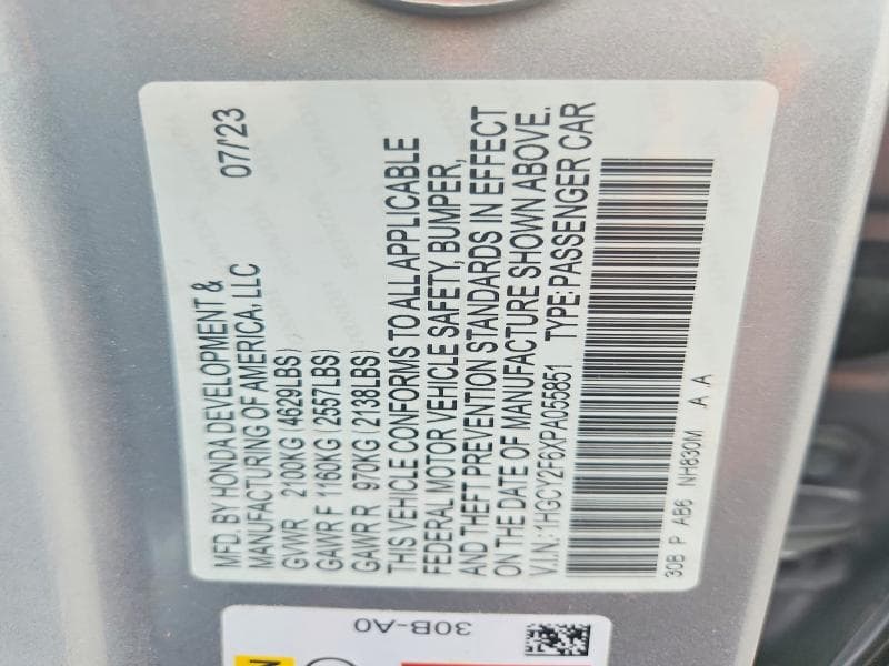 2023 HONDA ACCORD HYBRID EXL 13