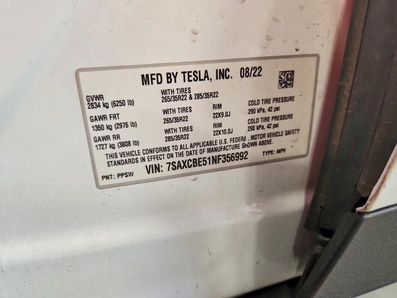 2022 TESLA MODEL X 13