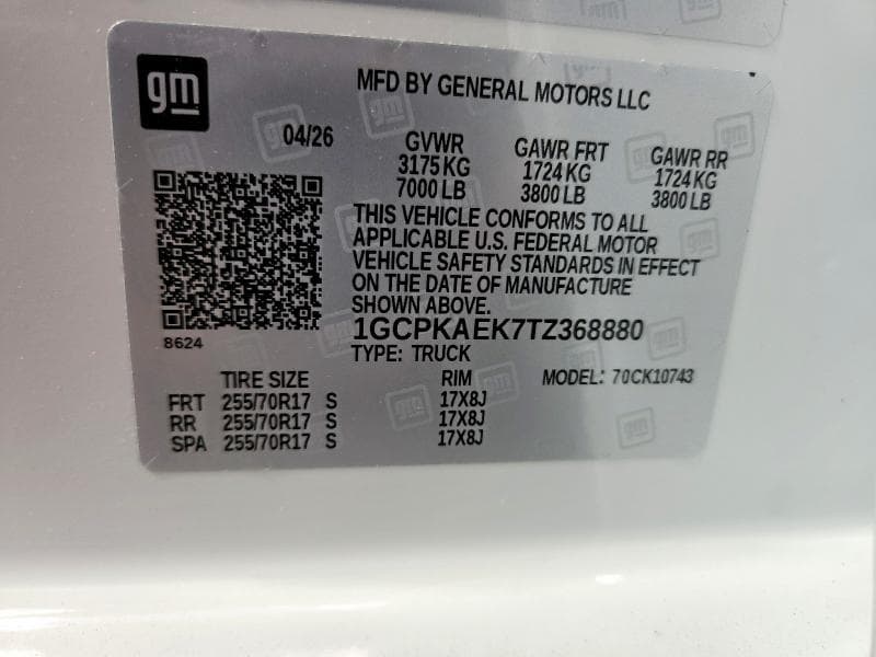 2026 CHEVROLET SILVERADO K1500 12