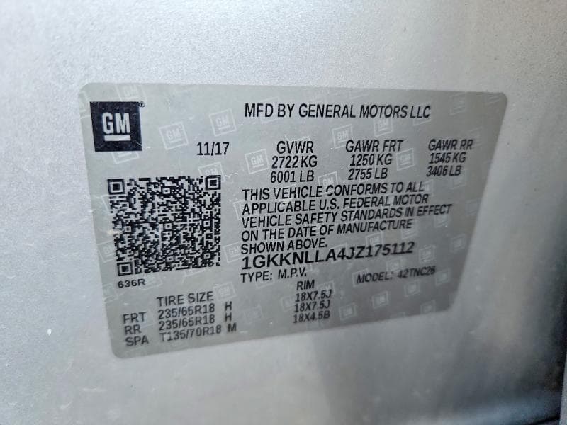 2018 GMC ACADIA SLE 14