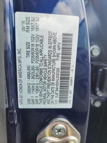 2017 ACURA RDX TECHNOLOGY 13