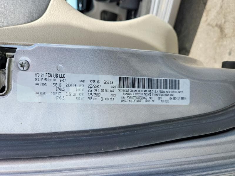 2017 DODGE GRAND CARAVAN SXT 14