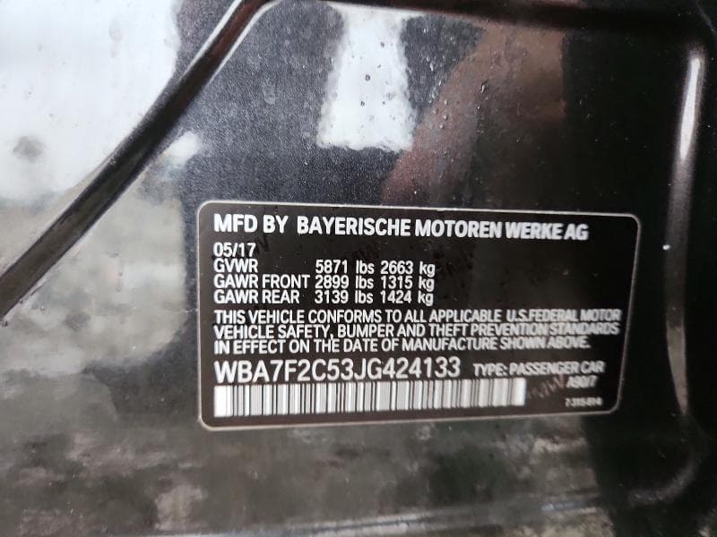 2018 BMW 750 XI 12