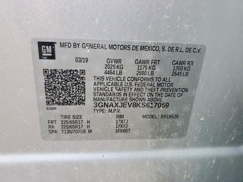 2019 CHEVROLET EQUINOX LT 13