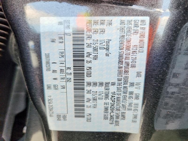 2017 FORD FOCUS TITANIUM 13