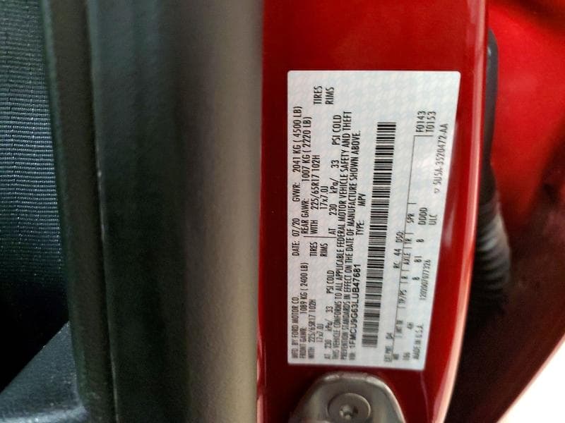 2020 FORD ESCAPE SE 13