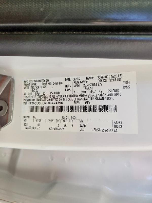 2017 FORD ESCAPE TITANIUM 13