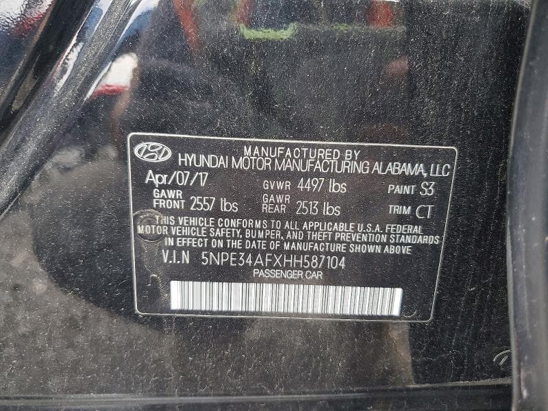 2017 HYUNDAI SONATA SPORT 12