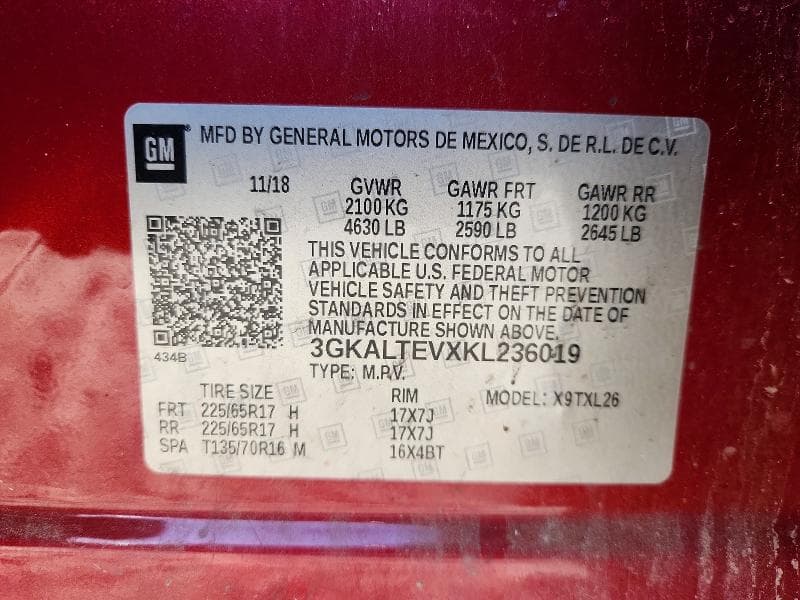 2019 GMC TERRAIN SLE 13