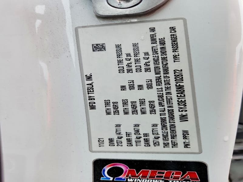 2022 TESLA MODEL 3 12