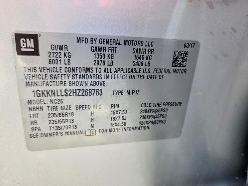2017 GMC ACADIA SLE 13