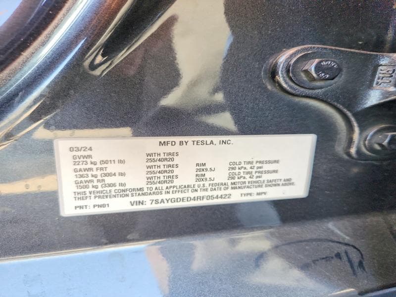 2024 TESLA MODEL Y 14