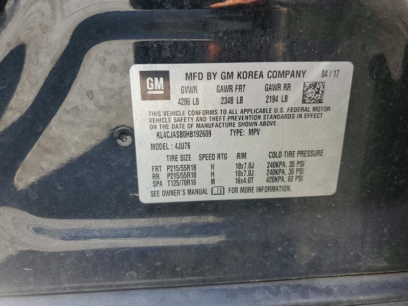 2017 BUICK ENCORE PREFERRED 13