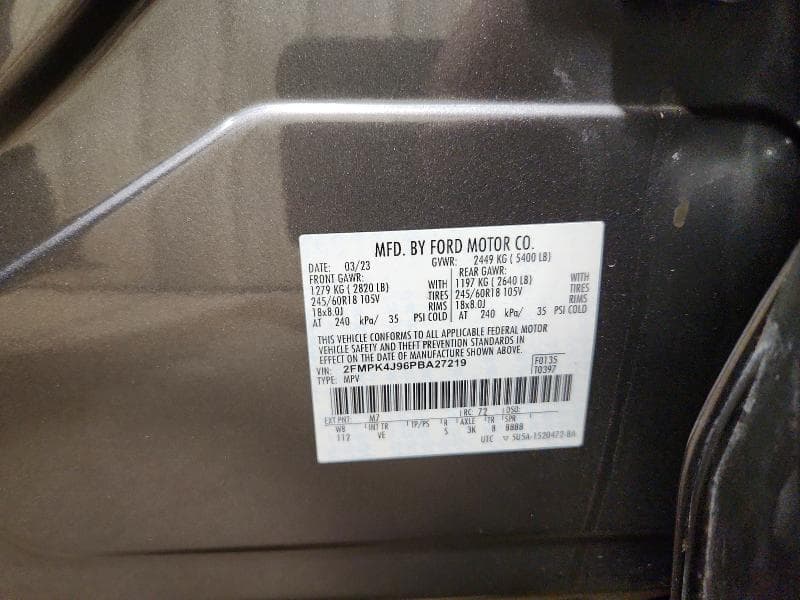 2023 FORD EDGE SEL 12