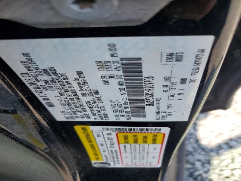 2017 FORD FUSION TITANIUM PHEV 12