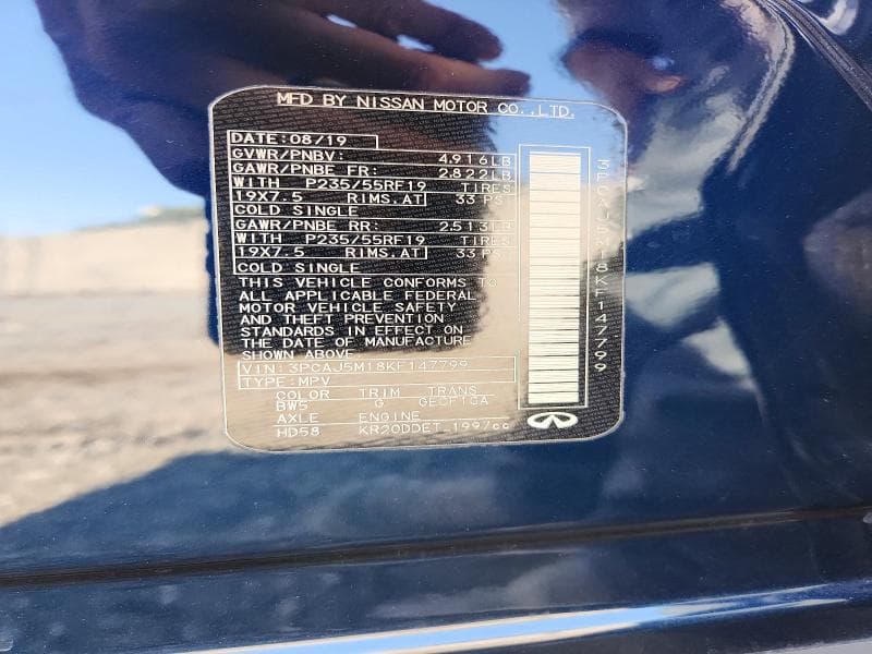 2019 INFINITI QX50 LUXE 13