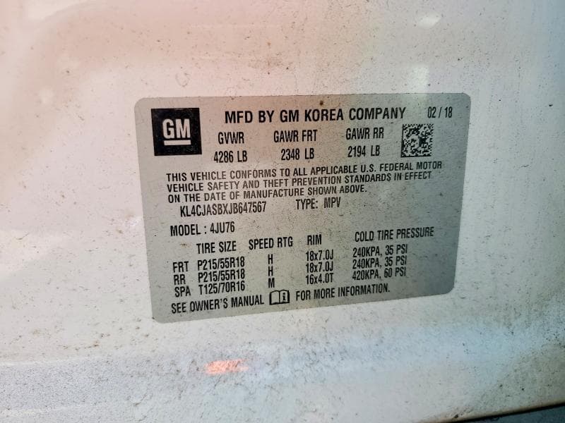 2018 BUICK ENCORE PREFERRED 13