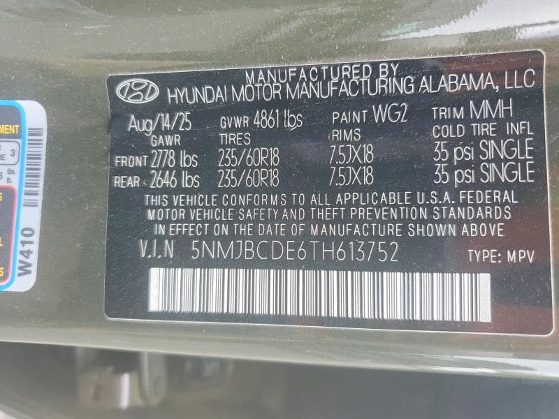 2026 HYUNDAI TUCSON SEL 13