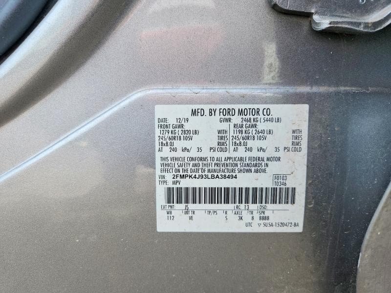 2020 FORD EDGE SEL 14