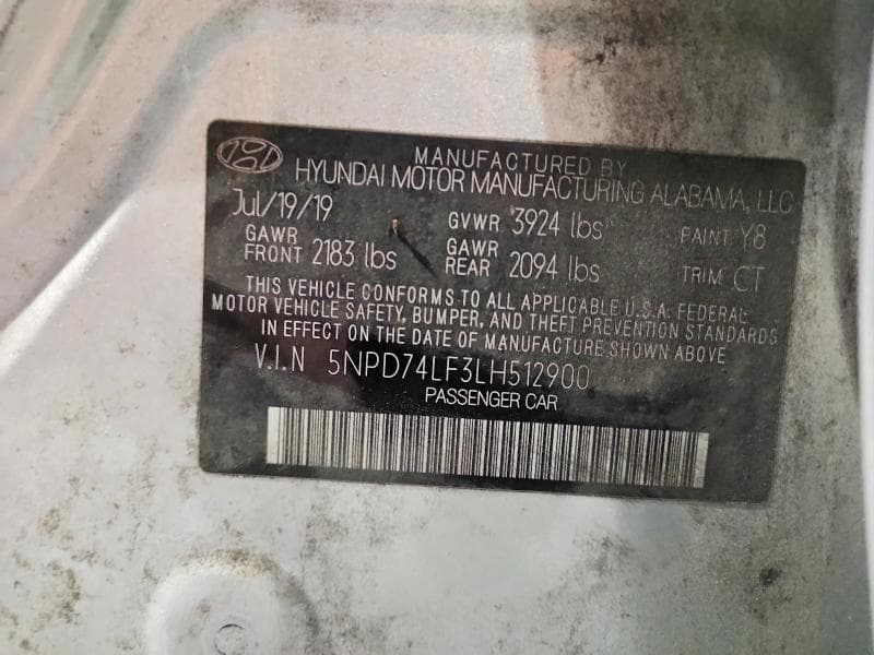 2020 HYUNDAI ELANTRA SE 12