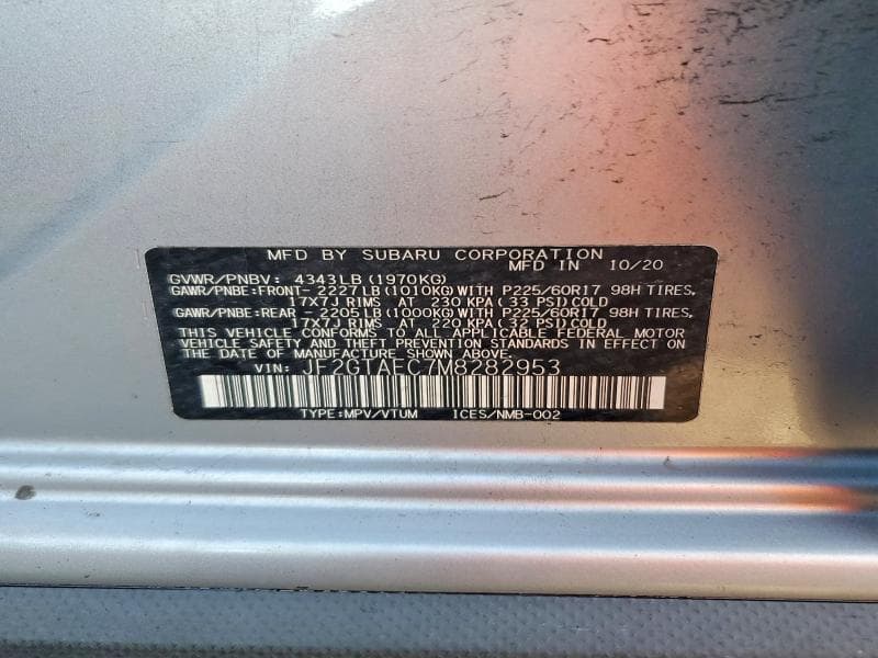 2021 SUBARU CROSSTREK PREMIUM 13