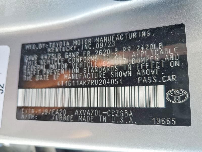 2024 TOYOTA CAMRY SE 13