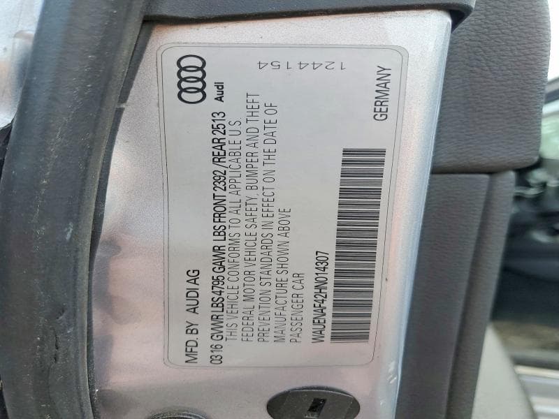 2017 AUDI A4 PREMIUM PLUS 13