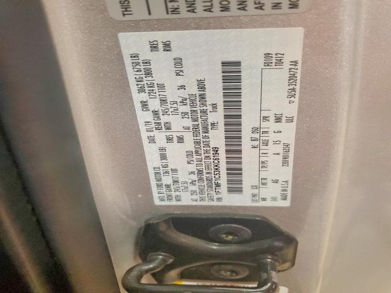 2019 FORD F150 12