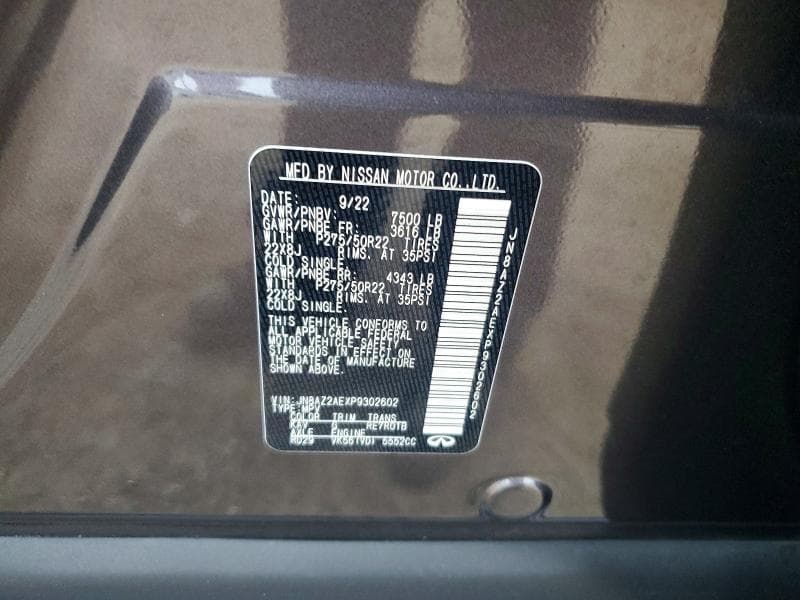 2023 INFINITI QX80 PREMIUM SELECT 13