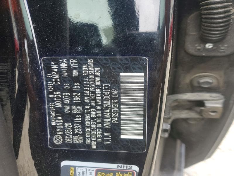 2021 HYUNDAI ELANTRA BLUE 12