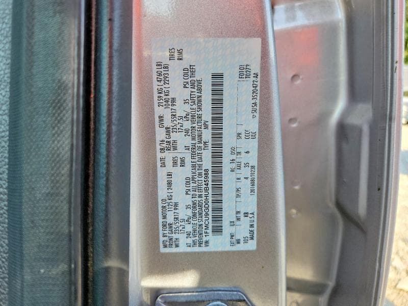 2017 FORD ESCAPE SE 13