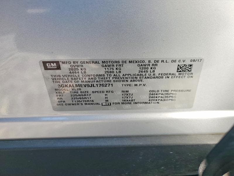 2018 GMC TERRAIN SLE 13