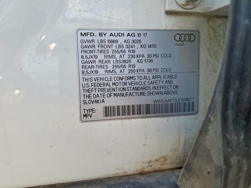 2018 AUDI Q7 PREMIUM PLUS 12