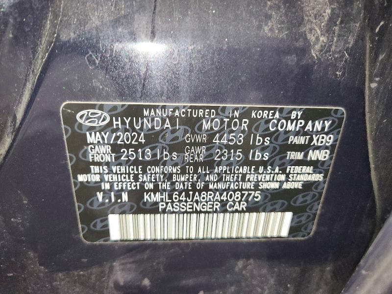 2024 HYUNDAI SONATA SEL 12