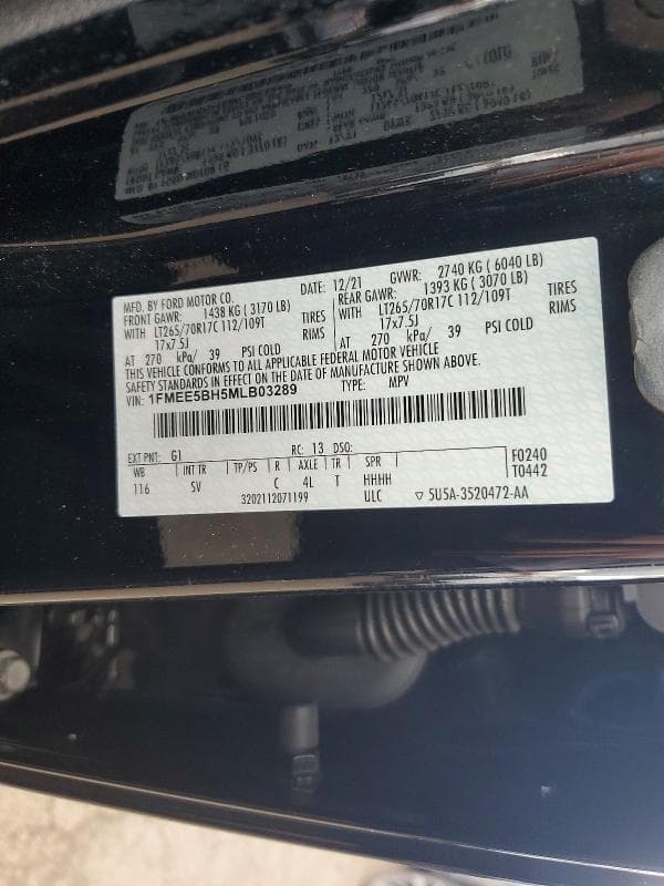 2021 FORD BRONCO BASE 12