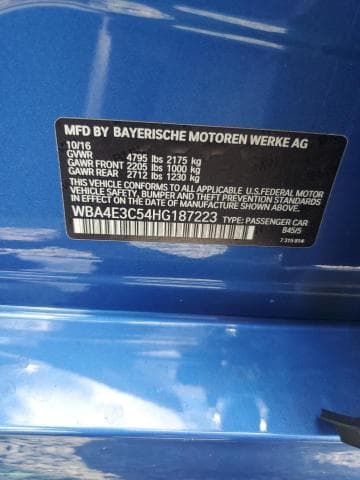 2017 BMW 440I GRAN COUPE 12