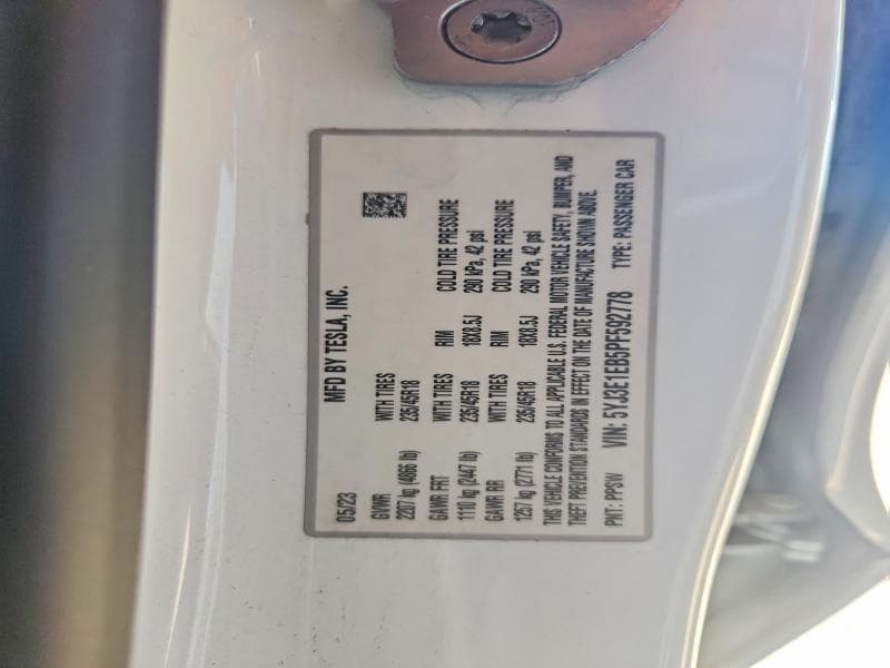 2023 TESLA MODEL 3 12