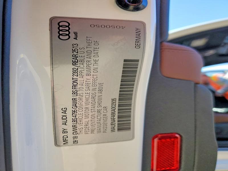 2019 AUDI A4 PREMIUM PLUS 12