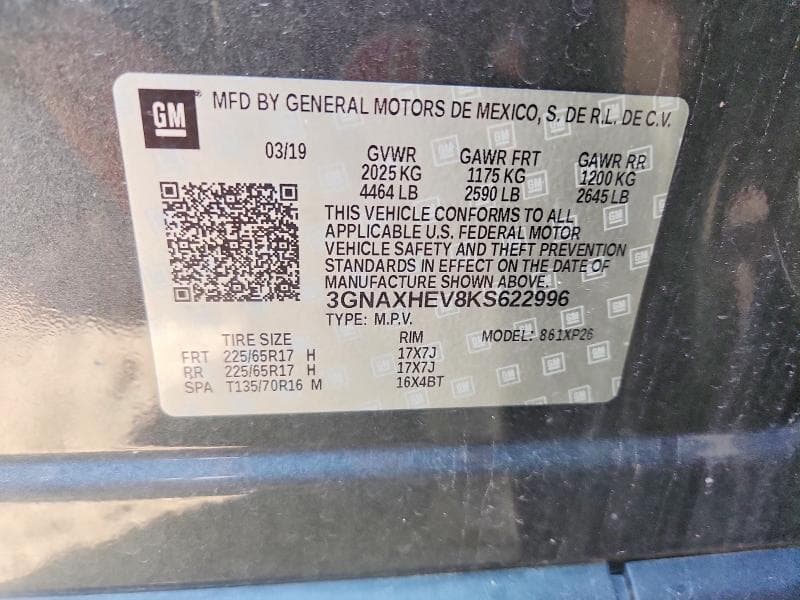 2019 CHEVROLET EQUINOX LS 13