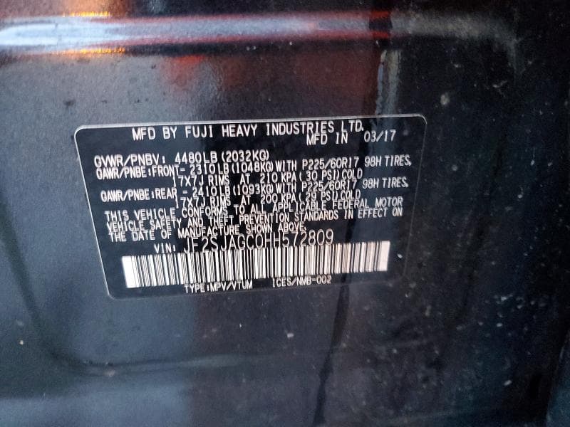 2017 SUBARU FORESTER 2.5I PREMIUM 13
