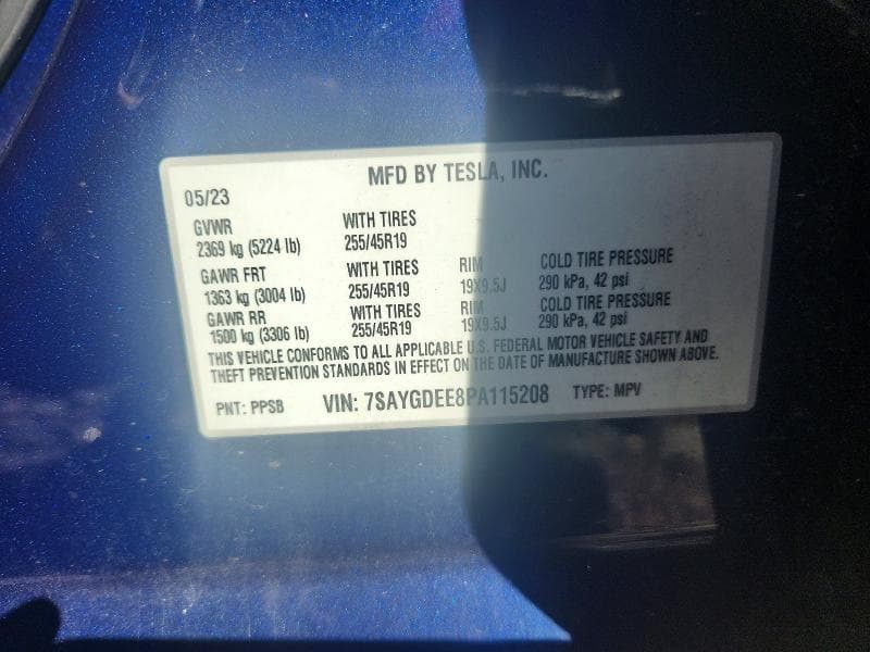2023 TESLA MODEL Y 12