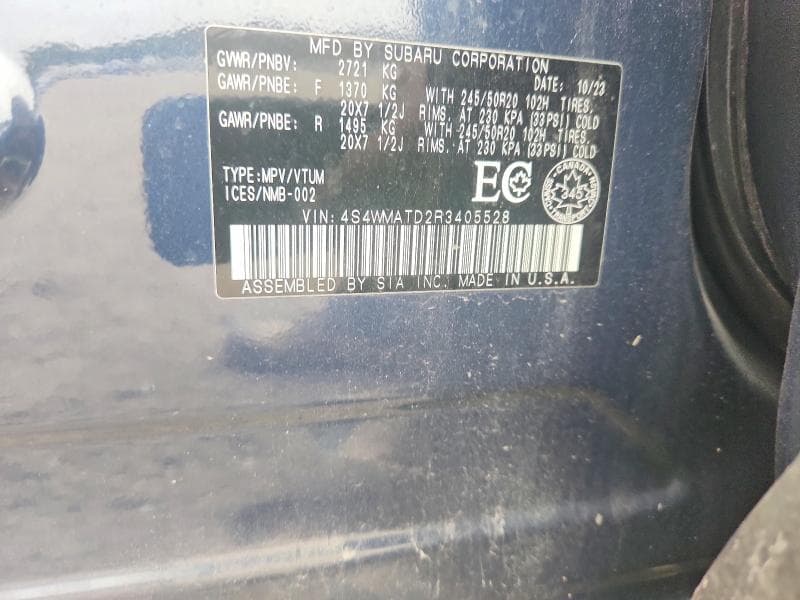 2024 SUBARU ASCENT LIMITED 14