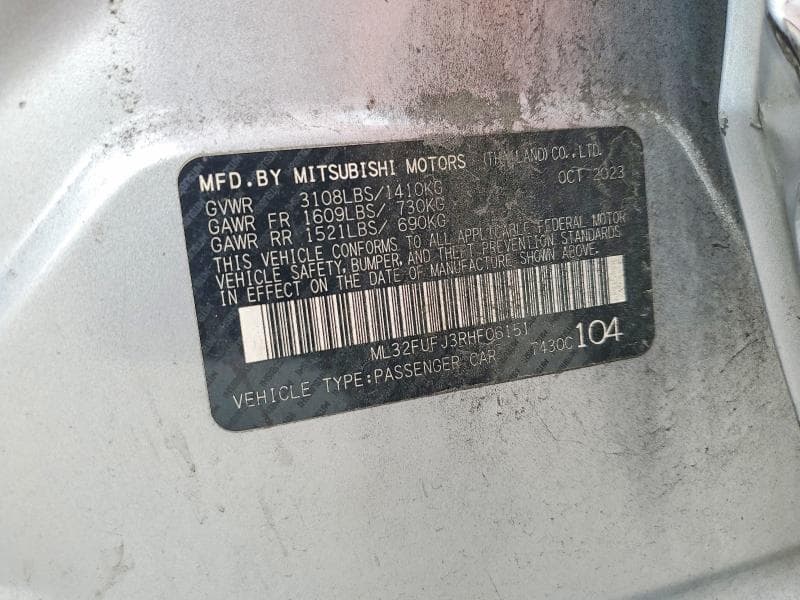 2024 MITSUBISHI MIRAGE G4 ES 12