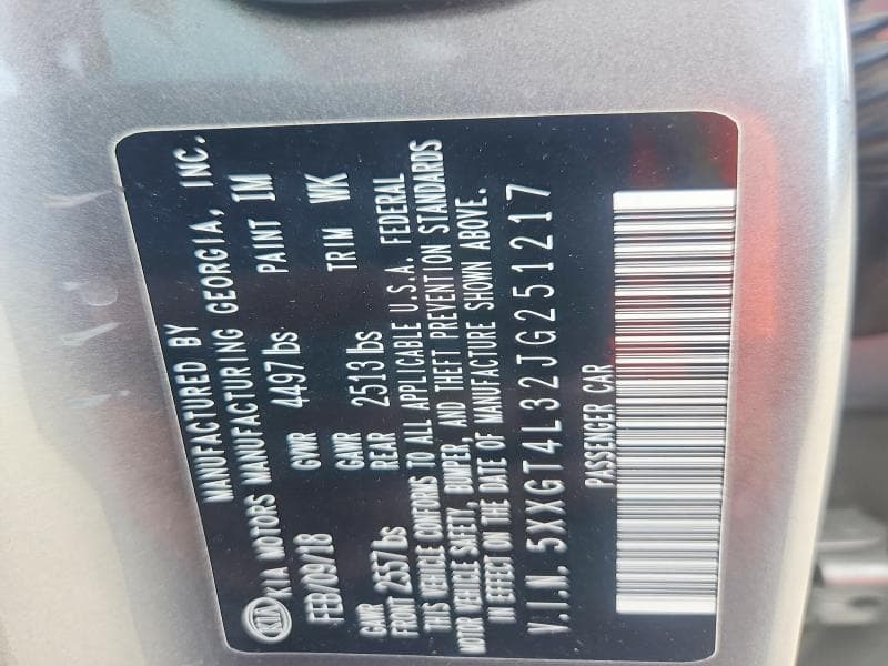 2018 KIA OPTIMA LX 12