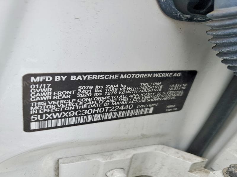 2017 BMW X3 XDRIVE28I 13